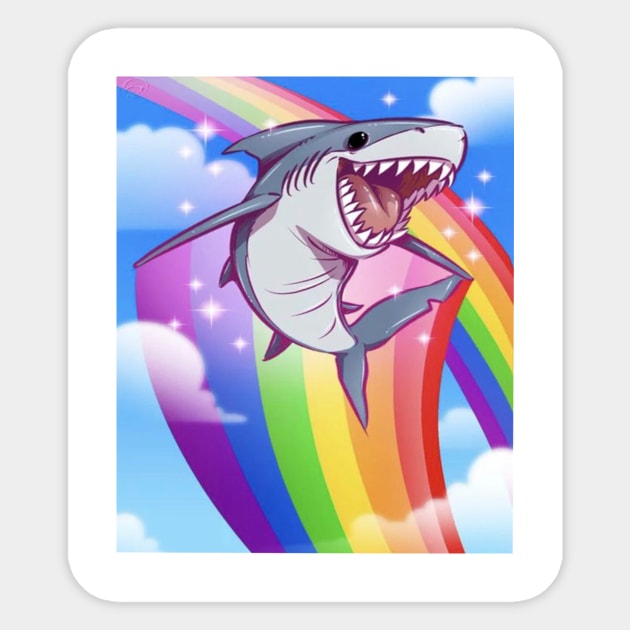 happy shark Sticker by DigitsPro